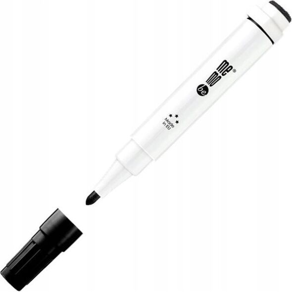 MemoBe Marker do tablic MemoBe MM351 (z magnesem i gąbką) czarny, CZARNY 13431165 5903273517655