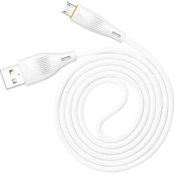 Kabel USB T-Phox USB-A - microUSB 1 m Biały 13431727 6974670442566