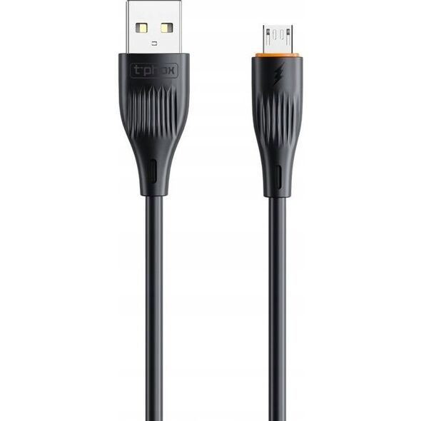 Kabel USB T-Phox KABEL T-PHOX X-LITE MICRO USB BLACK 1M 3A 13431728 6974670442559