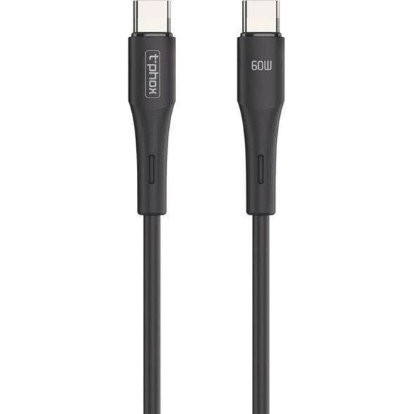 Kabel USB T-Phox USB-C - USB-C 1 m Czarny 13431729 6974670442658