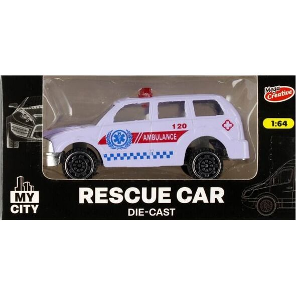 Mega Creative AUTO RATUNK MET 11X5X4 MOJE MIASTO MCN24/384/768 13433094 5904335882247