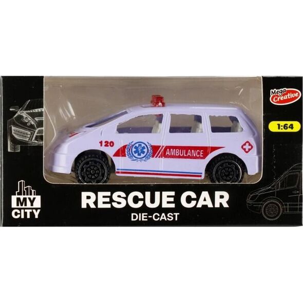 Mega Creative AUTO RATUNK MET 11X5X4 MOJE MIASTO MCN24/384/768 13433094 5904335882247