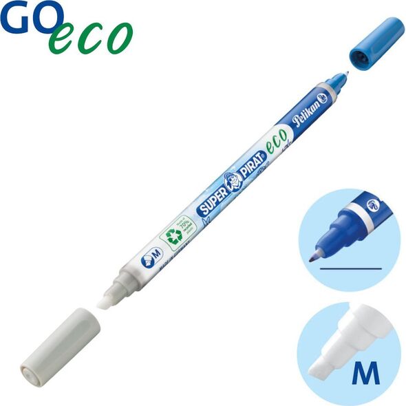 Pelikan Pelikan Super Pirat eco gumka Plastik Wielobarwny 50 szt. 13435205 4012700822260