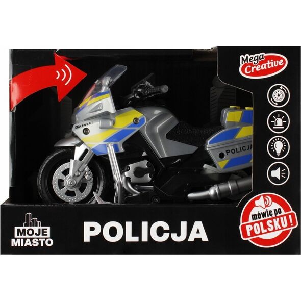 Mega Creative MOTOCYKL POLICJA B/O 21X15X11 MOJE M PLPL MC 48 13435319 5904335881875