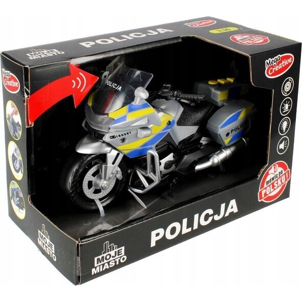 Mega Creative MOTOCYKL POLICJA B/O 21X15X11 MOJE M PLPL MC 48 13435319 5904335881875