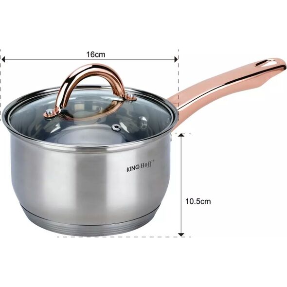 KingHoff GARNKI STALOWE 12 EL. KINGHOFF ROSEGOLD KH-1765 13439793 5908287217652