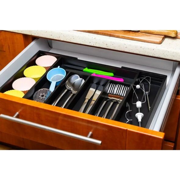 KingHoff WKŁAD ORGANIZER DO SZUFLADY NA SZTUĆCE ROZSUWANY 52/31X31CM KINGHOFF KH-1745 13439805 5908287217454
