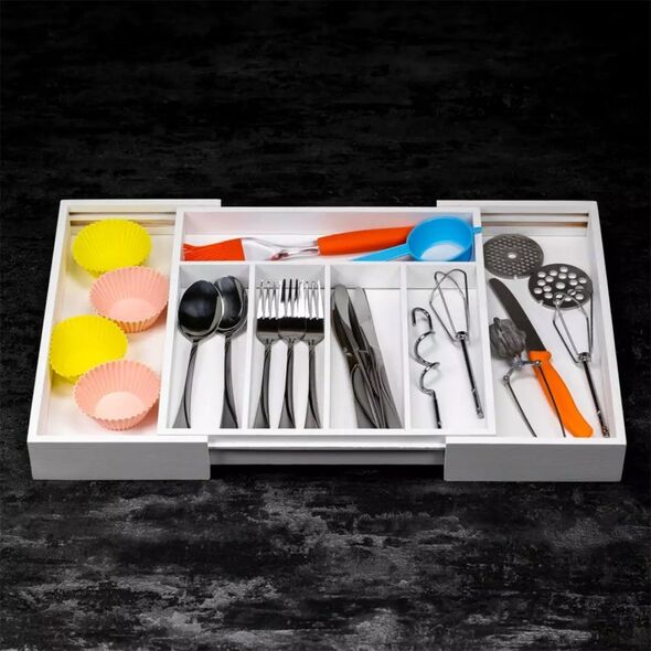 KingHoff WKŁAD ORGANIZER DO SZUFLADY NA SZTUĆCE ROZSUWANY 52/31X31CM KINGHOFF KH-1746 13439808 5908287217461