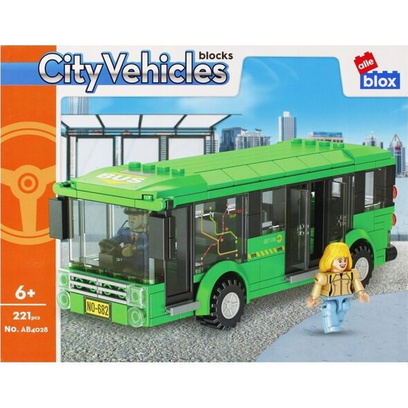 ALLEBLOX KLOCKI KONSTR ALLEBLOX CITY 221EL 34X27X6 BUS P 13440455 5904335887518