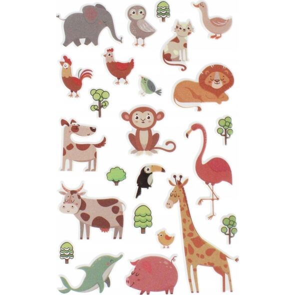 Craft with Fun NAKLEJ ZWIERZETA 100X185 CF B/C 12/288 13441216 5904335883893