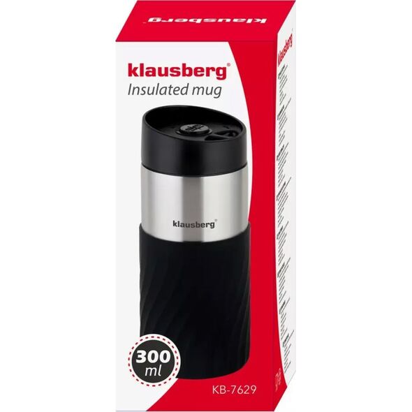 Klausberg KUBEK TERMICZNY 300ML KLAUSBERG CZARNY KB-7629 13452329 5908287276291