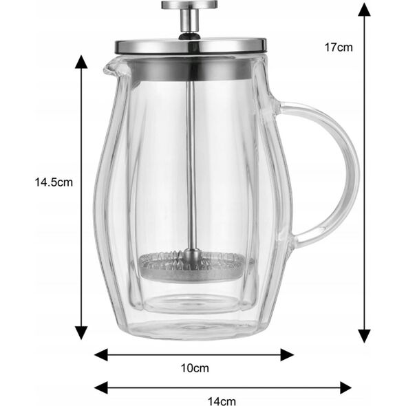 Klausberg ZAPARZACZ DO KAWY/HERBATY 0,35L FRENCH PRESS KLAUSBERG KB-7682 13452353 5908287276826