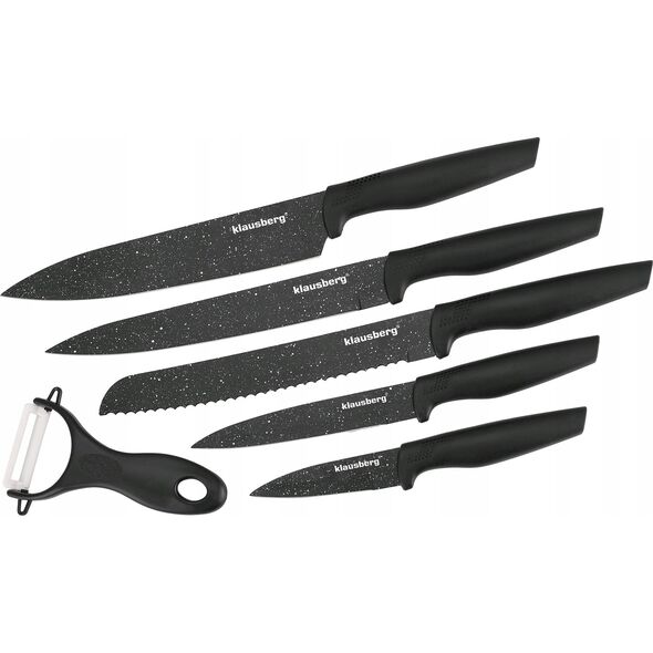Klausberg ZESTAW NOŻY KUCHENNYCH 6 EL. Z POWŁOKĄ MARMUROWĄ KLAUSBERG KB-7613 13452358 5908287276130