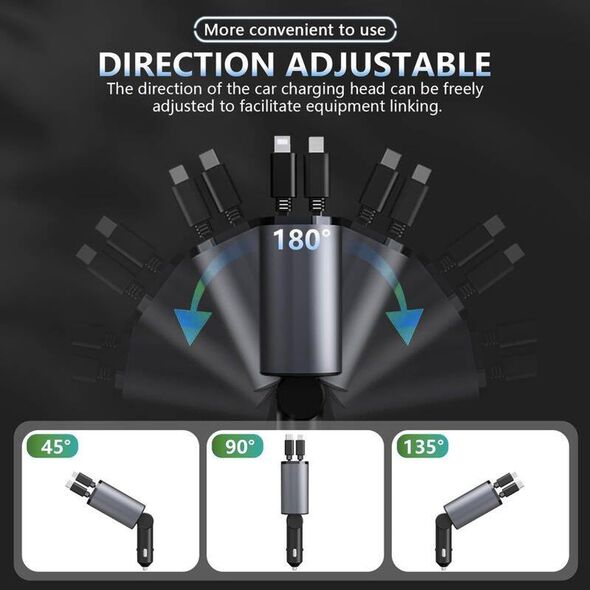 Ładowarka T-Phox ŁAD SAM. T-PHOX FLEXIT 4IN1 86W SZARA 13453746 6974670443839