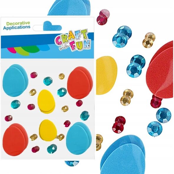 Craft with Fun OZDOBA DEK EVA JAJKA SPRZYL KRYSZTA CF 12/144 13455784 5905523621518