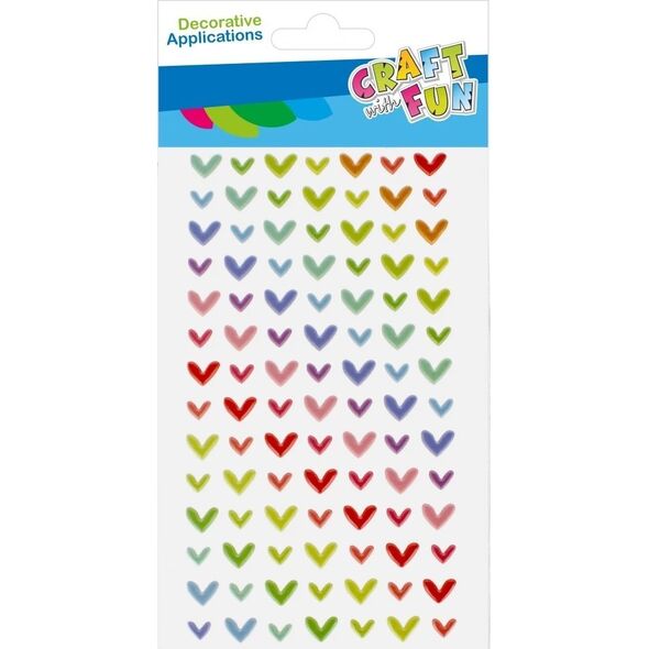Craft with Fun OZDOBA DEK NAKLEJKI PUFFY SERC 98SZT TECZ 12/144 13455792 5905523621556