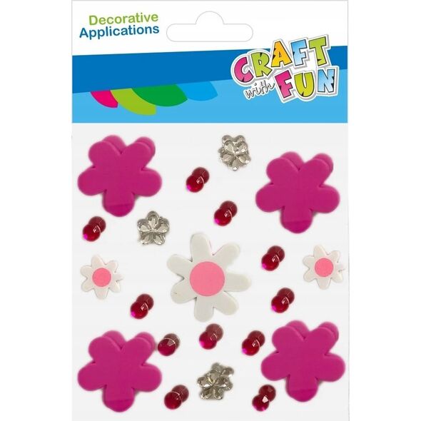 Craft with Fun OZDOBA DEK EVA KWIAT SPRZYL KRYSZTA CF 12/144 13455804 5905523621525