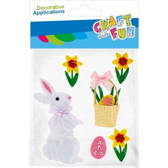 Craft with Fun OZDOBA DEK EVA ZAJACZ SPRZYL 6SZT CF PBH 12/144 13455805 5905523621495