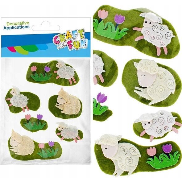 Craft with Fun OZDOBA DEK FILC OWIECZ SPRZYL 6SZT CF PBH 12/144 13455810 5905523621419