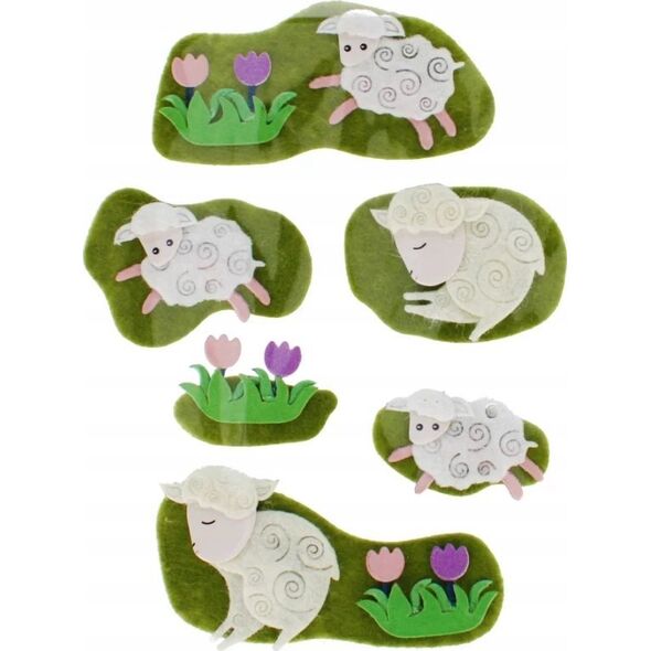 Craft with Fun OZDOBA DEK FILC OWIECZ SPRZYL 6SZT CF PBH 12/144 13455810 5905523621419