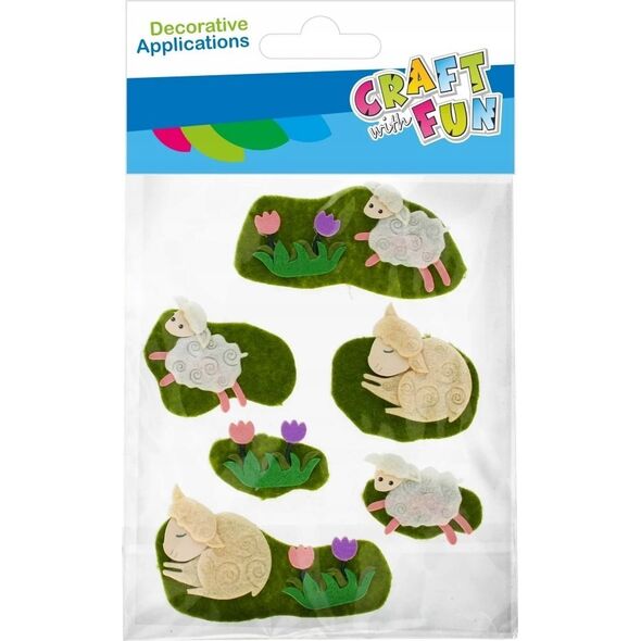 Craft with Fun OZDOBA DEK FILC OWIECZ SPRZYL 6SZT CF PBH 12/144 13455810 5905523621419