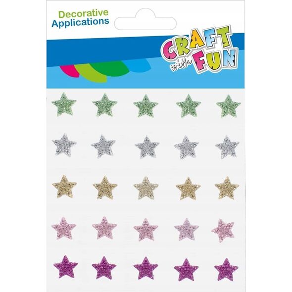 Craft with Fun OZDOBA DEK KRYSZT SPRZYL GWIAZDKI 25SZT CF12/288 13455830 5905523621617