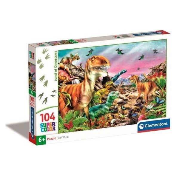 Clementoni Clementoni Puzzle 104el Super Kraina Dinozaurów 25768 13456022 8005125257683