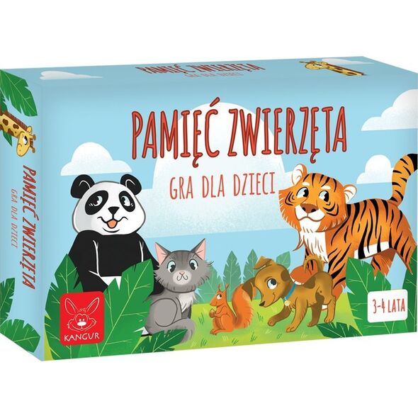 Kangur Pamięć. Zwierzęta. Gra dla Dzieci 3-4 lat Kangur 13459709 5905723440834