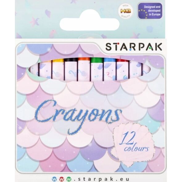 Starpak KREDKI WOSK 12KOL MERMAID STK 12/144 13466254 5905523631562