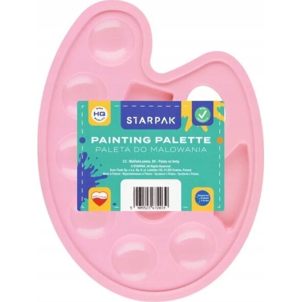 Starpak PALETA DO FARB OWAL PASTEL ROZ STK PBH 1/20 13469815 5905523671643
