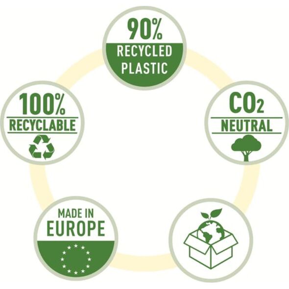 Leitz Przekładki PP Leitz Recycle A4 Maxi 1-20 czarne 13470288 4002432127115