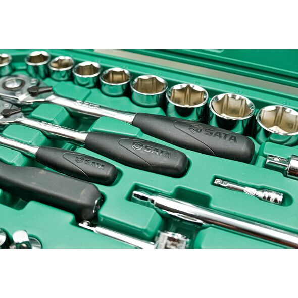 Zestaw narzędzi SATA SATA ZESTAW KLUCZY  124el  1/4"  3/8" 1/2"WALIZKA 13476672 7891645082369