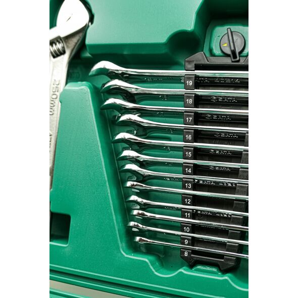 Zestaw narzędzi SATA SATA ZESTAW KLUCZY  124el  1/4"  3/8" 1/2"WALIZKA 13476672 7891645082369
