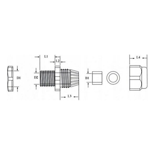 DZIEW Dławik Elektromet PG-11 015002 13476789 8001636951997