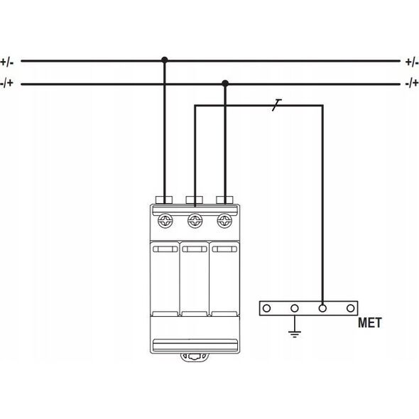 Etipo Ogranicznik przepięć ETI Polam ETITEC M T1 T2 B C 002440513 do systemów PV M T12 1500/12,5 Y 13477086 3838895839378