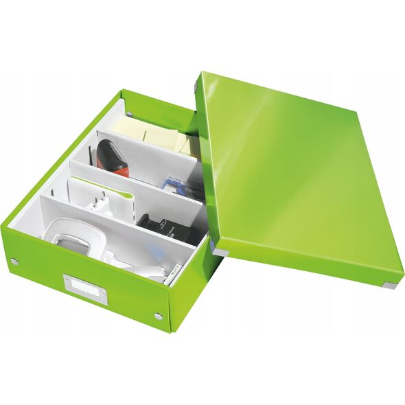 Leitz Pud�o z przegr�d Leitz CS  �r  zielone 13479188 4002432123940