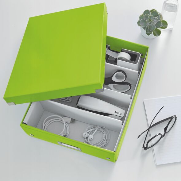 Leitz Pud�o z przegr�d Leitz CS  �r  zielone 13479188 4002432123940