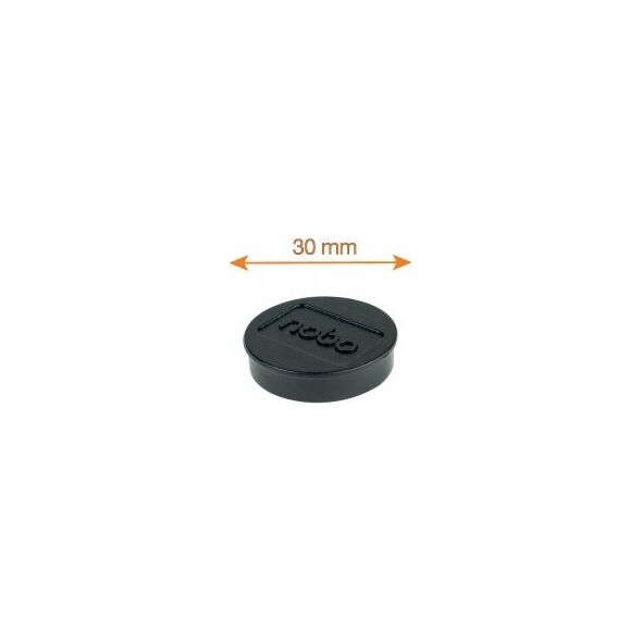 Nobo Magnesy Nobo 30 mm czarne 13479218 5028252139977