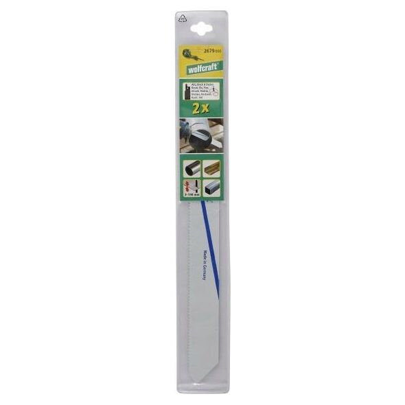 Wolfcraft 2 brzeszczoty szablaste Wolfcraft - 220 mm, dokładne, precyzyjne cięcia 13484497 4006885267909