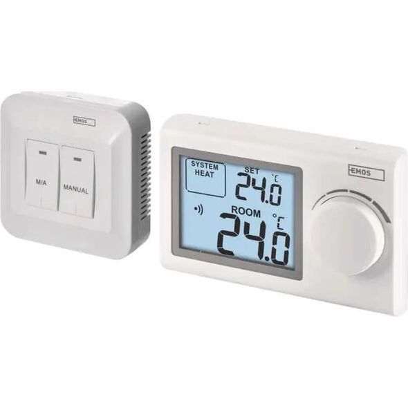 Emos Termostat bezprzewodowy Emos P5614 odbiornik 230V do systemu ogrzewania/chłodzenia biały 13491437 8592920064016
