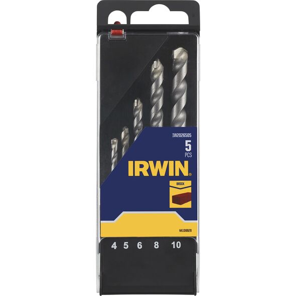 Wiertło Irwin IRWIN WIERŁO DO BETONU kpl. 5szt.   4, 5, 6, 8 i 10mm w kasecie 13495527 5054905302405