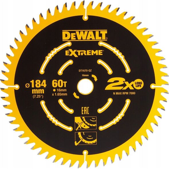 Dewalt tarcza elite csb 184 x 16mm 60t 13497159 5035048537053