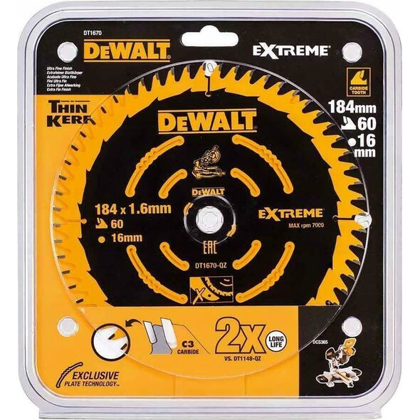 Dewalt tarcza elite csb 184 x 16mm 60t 13497159 5035048537053