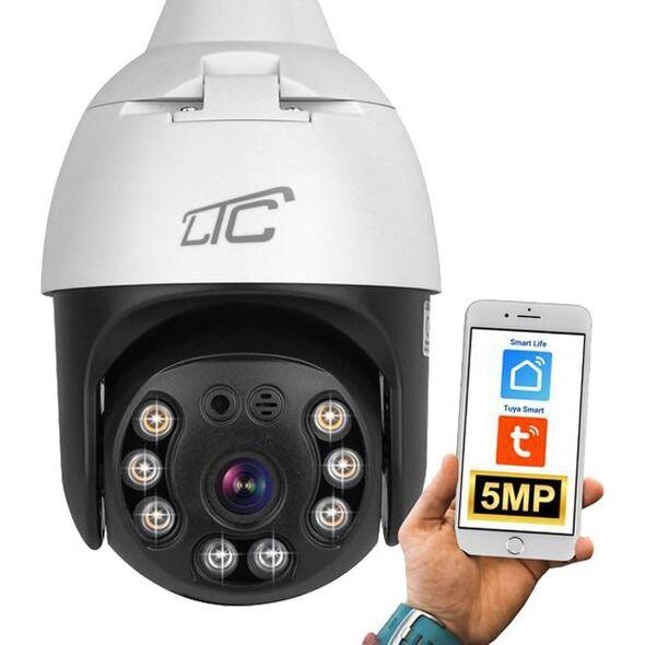 Kamera IP LTC Zewnętrzna kamera obrotowa żarówka E27 Wi-Fi LTC VISION KAM35 5 Mpix 13506346 5902270781991