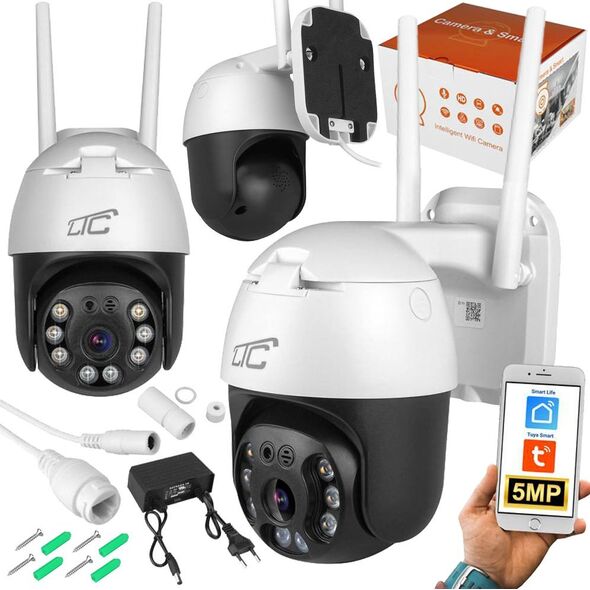 Kamera IP LTC Zewnętrzna kamera obrotowa Wi-Fi LAN LTC VISION KAM36 5 Mpix 13506352 5902270781984