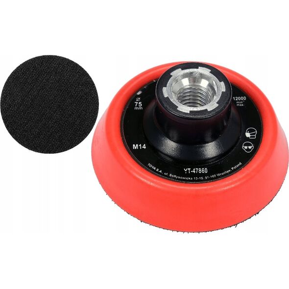 Yato YATO UCHWYT MOCUJĄCY Z RZEPEM  75mm  M14 13507484 5906083092220