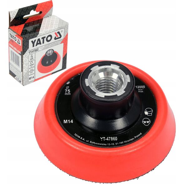 Yato YATO UCHWYT MOCUJĄCY Z RZEPEM  75mm  M14 13507484 5906083092220