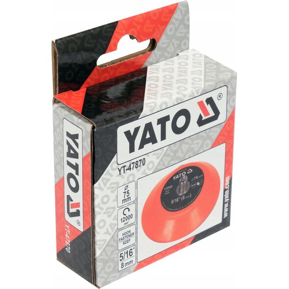 Yato YATO DYSK / TALERZ POLERSKI Z RZEPEM  75mm  5/16" 13507487 5906083092237