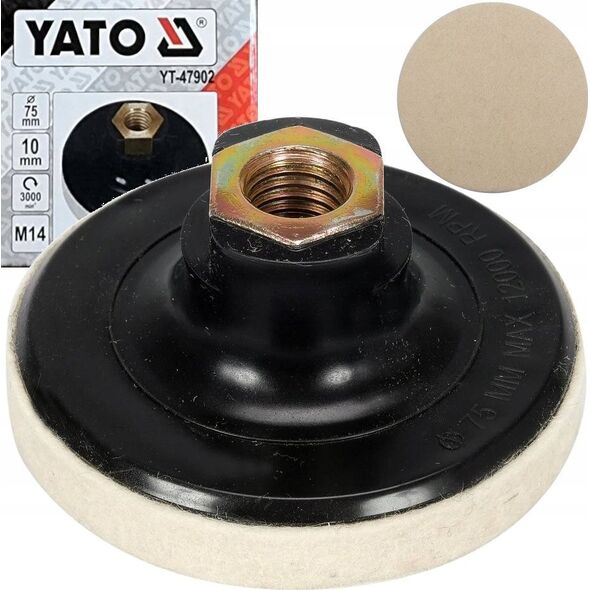 Yato YATO DYSK FILC POLERSKI  75x10mm  M14 13507489 5906083092435