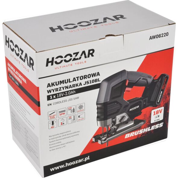Sourcing HOOZAR JIGSAW 18V 1x2.0Ah JS10BL 13507863 5903678609535